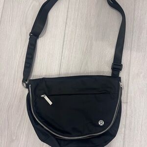 lululemon athletica Black Messenger Bag